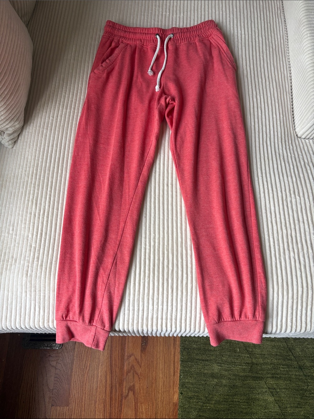 COTTON ON Coral Pink Cotton Drawstring Jogger Sweatpants